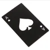 Ouvre-bouteille en acier inoxydable, carte à jouer de Poker de cuisine de barre d'outils de pique, ouvre-cartes de crédit de Mini portefeuille