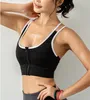 Sports Bra Crop Fitness Women Sportswear Zipper Convenient Top Bras For Pamela Gym FemaleRunning Biking Push Up Lingerie
