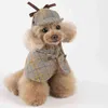 Dört Mevsim Kolsuz Giysi Dedektif Cloak Suit Pet Kediler Ve Sevimli Teddy Chihuahua Pet Giysileri Satan Köpekler 211106