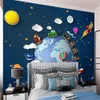 3d Modern Wallpaper Beautiful Earth Cartoon Train Children's Room Interior Decoration Home Decor Painting Mural Wallpapers Wall Papers