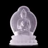 Esmalte de colores Artesanía Nueva estatua de Buda farmacéuticos lapislázuli 7 colores para elegir azul verde blanco ámbar gurú de la medicina Budismo Escultura Vidrio antiguo