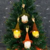 NewChristmas Decorações de árvore Colheita Festival Sem Feito Antigo Homem Barba Branco Decoração Home Thanksgiving Rudolph Elf Doll Pingente LLD11315