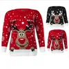 Women Christmas Deer Warm Knitted Long Sleeve Sweater Jumper Tops O-Neck Casual Ugly Blouse