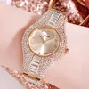 GEDI Brand Women Watches Top Luxury Full Rhinestone Crystal Wristwatch Gift Ladies Clock Relogio Feminino Montre Femme 210310