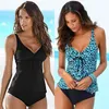 Bademode Sexy Anzug Frauen Plus Größe Tankini-Sets Vintage Strand Tragen Badeanzüge Weibliche Verband Monokini Anzug 210611