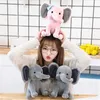 US Stock Kids Elephant Pluh Zabawy z świąteczną imprezą poduszka urocza muszka kwiaty Zwierzęta z kreskówek Soft Dolls Toy Sleeping Back4452816