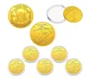 Tooth Fairy Coins Reward Party Favor Commémorative Golden Coin Collection Expérience Cadeau pour dents perdues Enfants avec étui en plastique