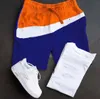 Baumwoll-Herren-Shorts, Hosen, Trainingsanzug, Hose, Logo-Aufdruck, Spleißen, lässige Sporthose, lockere Hose im Street-Freizeit-Modestil, nur Hose und T-Shirt ohne Schuhe