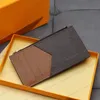 Guangzhou Männer Karteninhaber Neue Luxus Designer 5A Qualität Lange Brieftaschen Klassische Mode Kupplung Kredit Brieftasche Echtes Leder Lvs Brieftasche