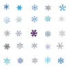 Fedex Shipping Wholesale 50pcs/pack Christmas Snowflakes Stickers Car Luggage Helmet Laptop Skateboard Decal Kids Toys