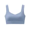 L-057 Yoga Sports Biustonosz Damski Camis Tank Topy Sexy U Back Running Fitness Gym Ubrania Kobiety Bielizna Solid Color Wyściełana Koszula Koszula