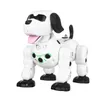 Alta qualidade sensor de toque filhote de cachorro 2.4g robô controle remoto crianças inteligente robô entretenimento brinquedo acompanhar seus presentes filhos