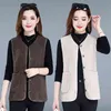 5XL 6XL laine d'agneau automne hiver manteau femmes veste polaire Shaggy chaud sans manches gilet pardessus simple boutonnage Outwear gilet 210817