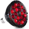 Bombillas LED Luces rojas Lámpara de terapia de 54W 670nm 830nm Bombilla de terapias de luz roja