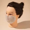 Aletta in plastica tinta unita Anti Haze Maschera decorativa antipolvere tridimensionale con trapano RAMR726