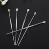 Silver Stainless Steel Earpick High Hardness Nail Wax Dabber Tool Durable Dry Herb Vaporizer Pen Dab Tools