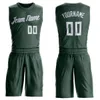 2021 Mode Omkeerbare Custom Heren Jeugd Basketbal Jersey Pak Shirt Print Sportwear Summer Team Game Set kleding uniformen voor mannen / kinderen