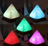 LED jouets sel lampe Table bureau veilleuse pyramide cristal roche en bois chambre parure maison chambre décor artisanat ornements cadeau MYY