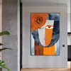 Schilderijen moderne abstracte gezichten geometrische canvas schilderij kunst aan de muur foto's posters en prints voor woonkamer huisdecoratie260w