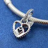 925 Sterling Silver Apple Dangle Bead Fits Europeu Estilo Pandora Jóias Charme Pulseiras