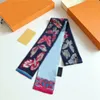 Top Class Silk Scarves Multi-Purpose Silk Ribbon Fashion Men's and Women's Hair Ribbon Luxury Silk Scarves Har box