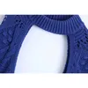ZA Women Fashion Arm Warmers Knitted Sweater Vintage O Neck Long Sleeve Female Pullovers Chic Tops XITIMEAO 210602