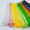 8 colores Agua Fumar Glass Downystem con 18 mm Macho a 14mm Femenino Colorido Colorido Pyrex Abajo Difusor de tallo para Hookahs Bong