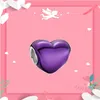Kakany 2021 New High-quality Original Valentine's Day Series Round Card Holder, Heart-shaped Charm, Romantic Diy Gift For Women Q0531