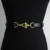 Belts Suit Thin Belt Lady Versatile Decorative Coat Waist Small Black Dress Leather