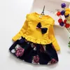 Primavera e outono meninas vestido nova chegada crianças crianças princesa flor vestido q0716