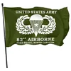US Army 82nd Airborne Fort Bragg Caroline du Nord Drapeau 3x5Ft Double Couture Décoration Bannière 90x150cm Sports Festival Polyester Numérique Imprimé En Gros