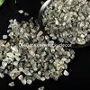 1000g Verde Quartz Rutilato Quartz Tumbled Stone Chips schiacciato Irregolare Natural Rock Crystal Quartz Gemstone Pezzi Casa Ghiaia decorativa per interni