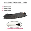 Hoge kwaliteit spar sauna ver infrarood lichaam afslanken saunablanket verwarming therapie slanke tas spa detox machine