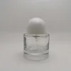 Boş Parfüm Atomizer Yuvarlak Beyaz Siyah Doldurulabilir Sprey Pompası Şişe Kozmetik Konteyner 30 ml Cam 10 adet