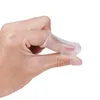 100pcs barn spädbarn softers tänder mjuka transparent silikonfinger tandborste nyfödda baby gummi ren massager träningsborste