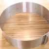 Cerchio retrattile in acciaio inossidabile Mousse Ring Set di strumenti per la cottura Stampo per torta Dimensioni stampo regolabile Bakeware 16-30 cm 6-12 pollici + B + Q 210225