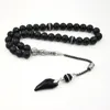 Crystal Tasbih en Agates Tassel Strands Stijl Zwart Moslim Gebed Kralen 33 66 99 Misbaha Islam Rosary Islamic Gift