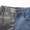 Bébé Patchwork Jeans Printemps Enfants Vêtements Enfants Nouveauté Cool Denim Pantalon Ados Casual Personnalité Pantalon Pour Garçon 210701