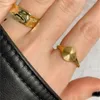 Ins Opening Titanium Steel Korea Fashion Rings for Women 2021 Trend Luxury Jewelry Whole