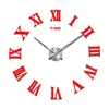 Roman Numeral Large Acrylic Mirror Wall Clock DIY Quartz Watch Single Face Clocks Modern Home Decoration Living Room Stickers