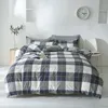 Plaids and Flowers Printing Bedding Set 2pcs3pcs Kids Duvet Cover Set 1 Quilt Cover12 Pillowcases Twin Full Queen King 210309