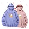 Sweats à capuche pour femmes Sweatshirts Pull en coton Femmes Impression mignonne Harajuku Kawaii Sweats Femme elle-même Vêtements Lâche Thin Outwear Dames