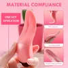 Tunga slickande vibrator för kvinnor G Spot Clitoral Stimulator Mini CLIT Sex Toys för uppladdningsbar bröstvårtan Kvinnlig Masturbator 220329