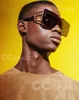 Дизайнерские солнцезащитные очки Oversized с одной линзой, очки в стиле ретро для мужчин и женщин, модные оттенки UV400 Vintage294D