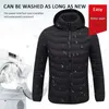 Outdoor T-Shirts 8 Areas Heated Jackets USB Men's Women's Winter Electric Heating Warm Sprots Thermal Coat Clothing Heatable Vest