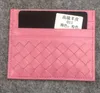 حاملي بطاقات Casusal Women Coin Pres Girl's Leather Mini Wallet Handbags Zipper Coin Pocket Card Card Pouch Pouch Weave A 3077