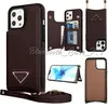 أعلى أزياء L Wallet Phone Cases for iPhone 15 Pro Max 13Pro 12 11 14Promax XS XR 7Plus flip case case slot slot tpu محافظ متعددة الوظائف