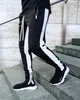 Случайные брюки мужские бегуны леггинсы хип-хоп спортивные штаны фитнес спортивная одежда гусеничные брюки боковые полосы спортсмены бегать моды брюки x0615