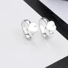 Femmes fille coeur lettre anneau mignon lettre cadeau anneau pour amour Couple mode bijoux accessoires taille 6/7/8/9