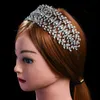 Mode Dames Haar met Bruids Sieraden Tiara's Bruiloft Hoofdband Sieraden Bladeren Hoofdband Zirconia Crown Haar Sieraden Accessoires X0625
